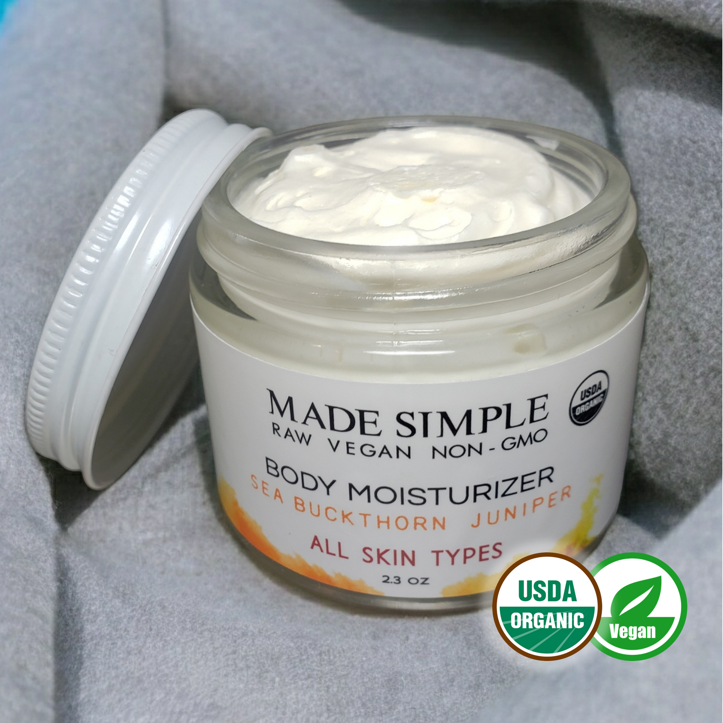 Sea Buckthorn Juniper Moisturizer - Certified Organic, Vegan & Cruelty-free